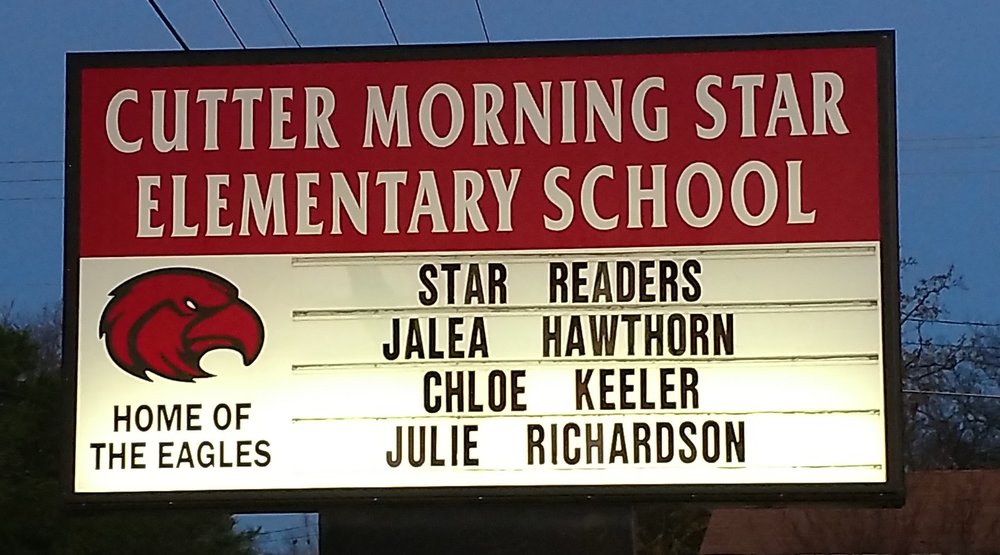 Congratulations to our Star Readers! Jalea Hawthorn has reached her Star Reader goal of 300 AR points. Chloe Keeler and Julie Richardson have reached their goal of 125 AR points.