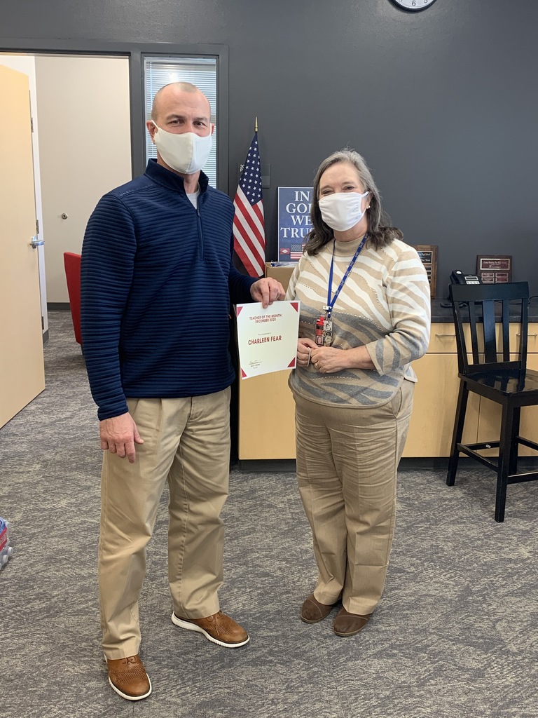 Mrs. Fear, December Teacher of the Month